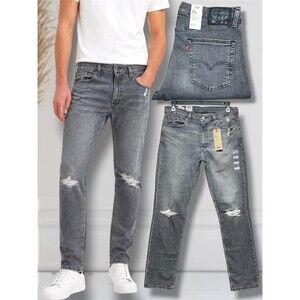 Levi’s 511 Slim Fit Distressed Men’s W36 L34 Grey Comfort Stretch Denim Jeans